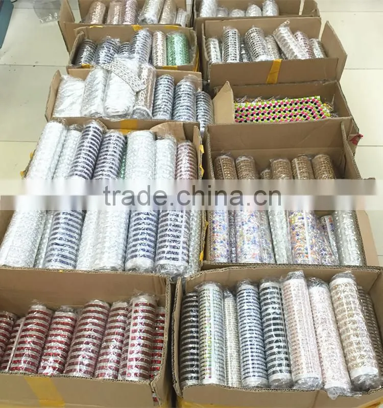 Bling Bling 24x40cm Decorative Shaped Rhinestone Mesh , Fancy Rhinestone Sheet For DIY cut