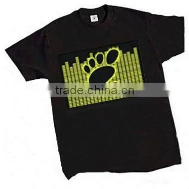Super EL Flashing T shirt with Wholesales price