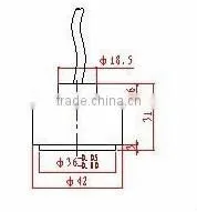 FBWFM-010 waterproof 200Khz ultrasonic sensor for depth measurement (FBELE)