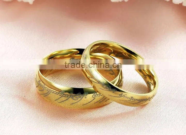 KSTONE Wholesale Supreme Lord of the Rings stainless steel couple rings