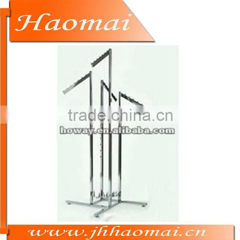 high polish chromed garment hanging rack,garment racks retail,heavy duty garment rack,garment display stand