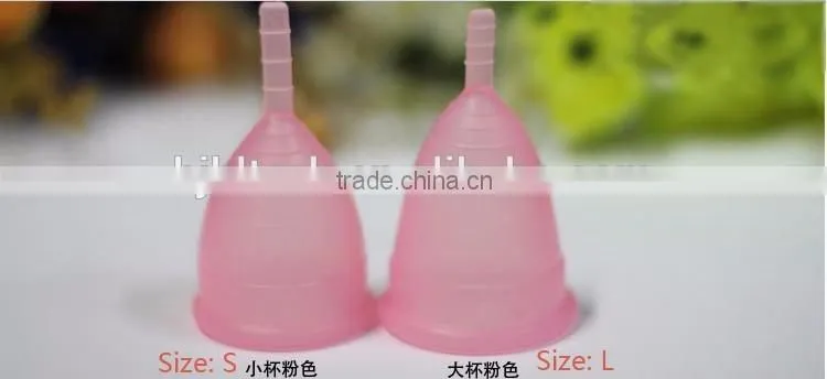 Feminine Hygiene Product Menstrual Cup Medical Silicone in Medical Grade with Small & Large size