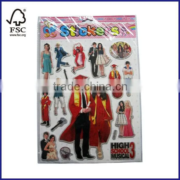 3D puffy sticker
