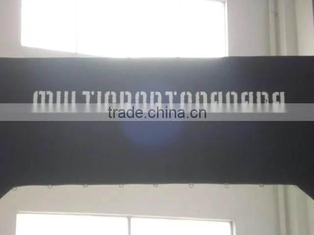 Customized design high quality advertising black inflatable finish line arch