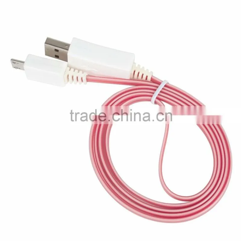 high quality luminous glowing data cable for iphone