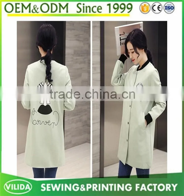 wholesale cheap price womens coat custom new design women's long coat