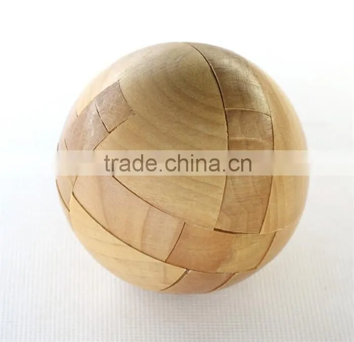 Wholesale ball shape educational wooden jigsaw puzzle