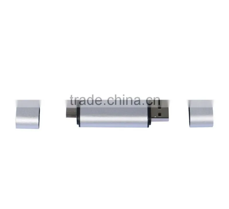 3 in 1 USB C+USB A+Micro USB Male Combo to TF/SD Card Reader Support OTG Data Transfer for Macbook/type c device