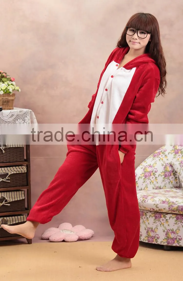 New Red Fox Ali Adult Animal Winter Fleece Onesie KK851
