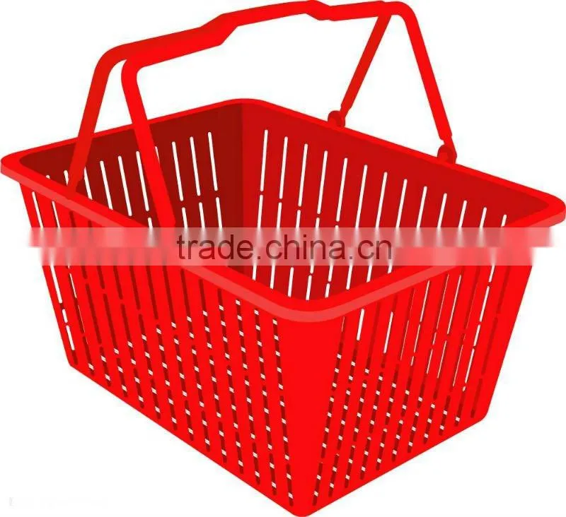 Plastic shopping basket/plastic basket/basket/supermaket basket