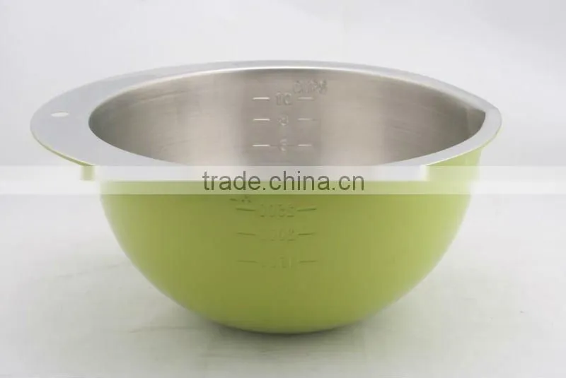 2.5L stainless steel salad bowl