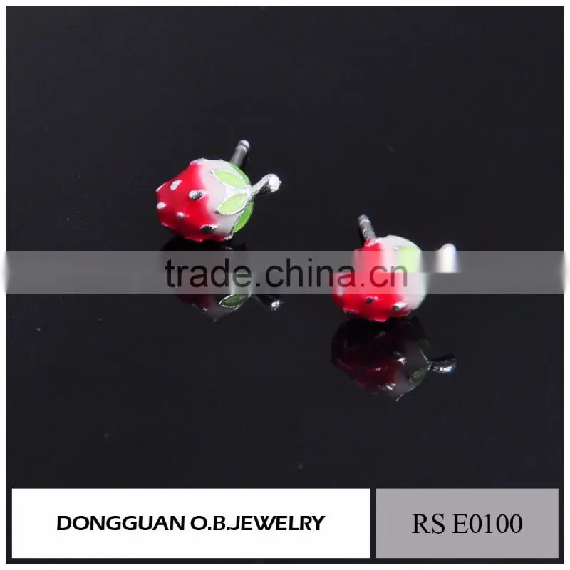 Wholesale European Style Free Shipping Silver Stud Earrings