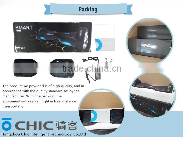 HOT!!!Original IO CHIC Newest model Haverboard 6.5inch/16.5cm 36v 4.4ah Lithium Battery Balance Scooter C