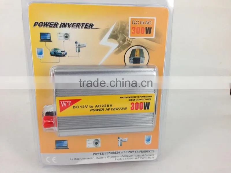 DC 12V to AC 220V Auto Car Power Converter Inverter Adapter Charger With USB Charge 300W