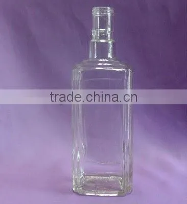 elegant crystal wine bottle