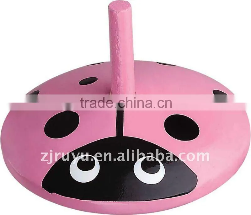 wooden spinning toy