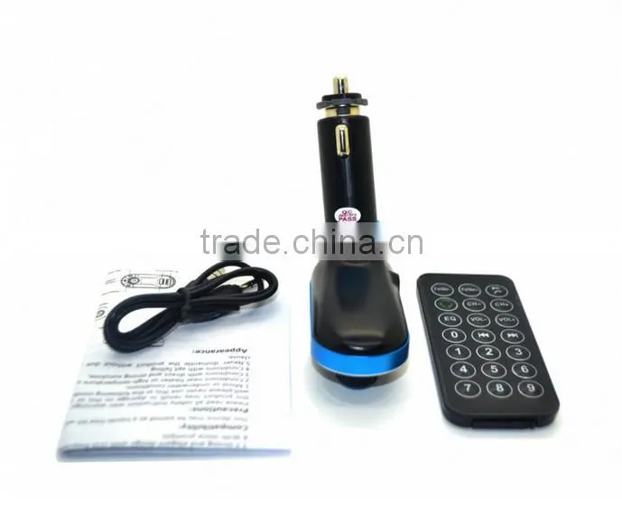 Wholesale high quality car fm transmitter bluetooth wireless fm transmitter