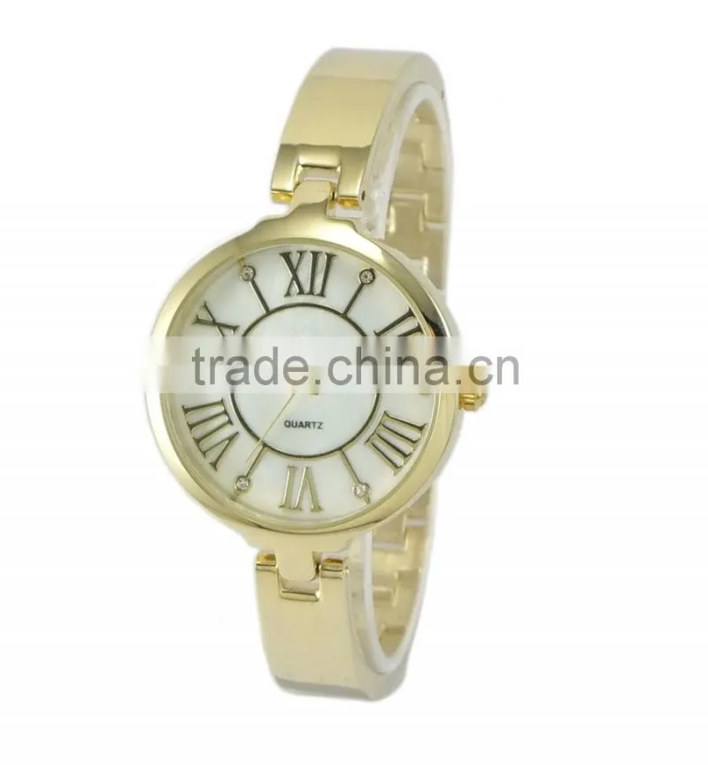 New roman design mother of pearl dial ladies fancy watches