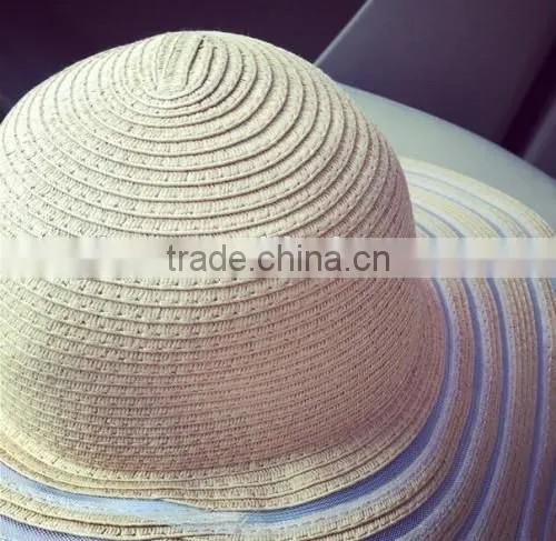 2016 wholesale factory price Europe hot beach hats handmade top quality younger girls raffia straw hat.html