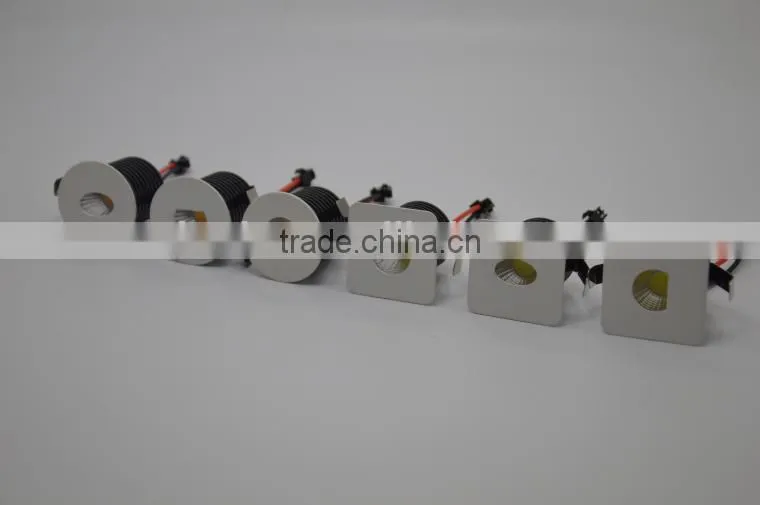 Square shape ellipse hole 3W LED downlight Epistar COB Clear diffuser TEC002S3WQ3