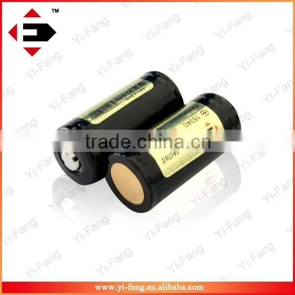EFAN Protected 16340 850mah 3.7V Rechargeable Li-ion Batteries