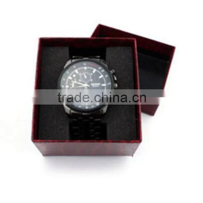 Handmade paper box for watch packaging with pillow