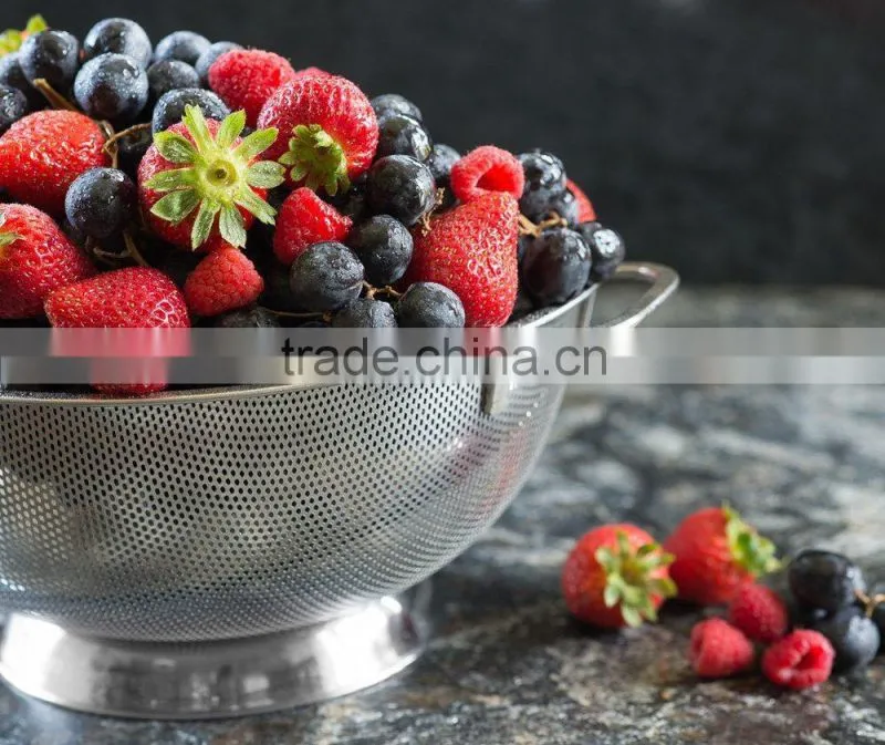 stainless steel colander with color painted