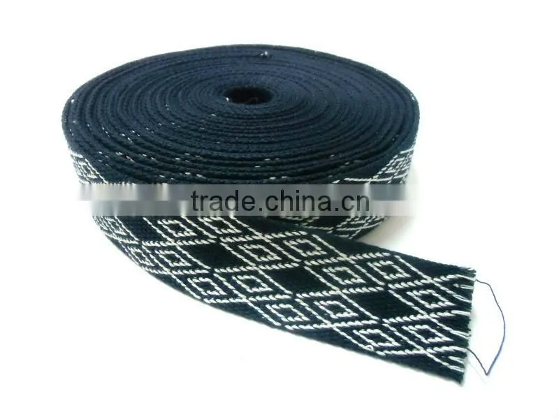 2014 Jacquard webbing 1"-new design cotton jacquard webbing 1" wide FT-WB527
