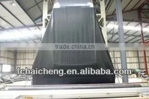 two layer black pond liner waterproof plastic sheet with no-woven fabric HDPE geomembrane