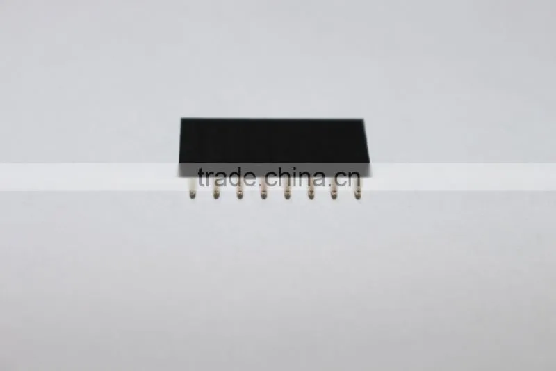 2.54mm single row straight Female header 8 pin