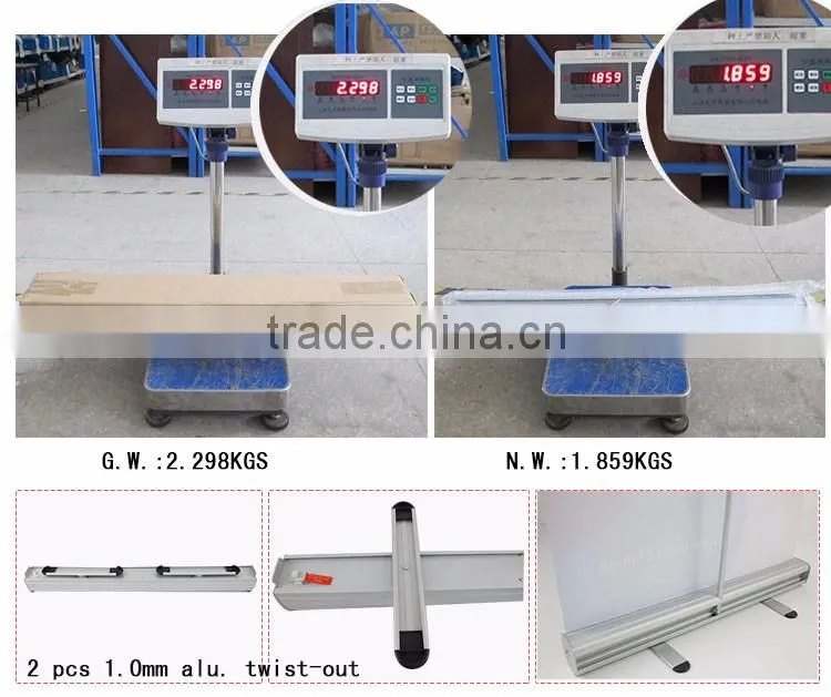 80*200mm economic roll up stand,advertising banner stand
