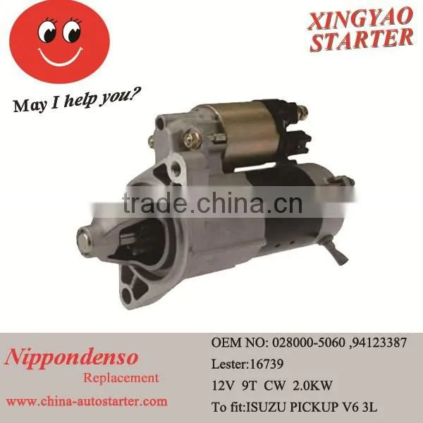 denso automotive starter to fit Korea and Japan cars OEM Code16739, 028000-5060