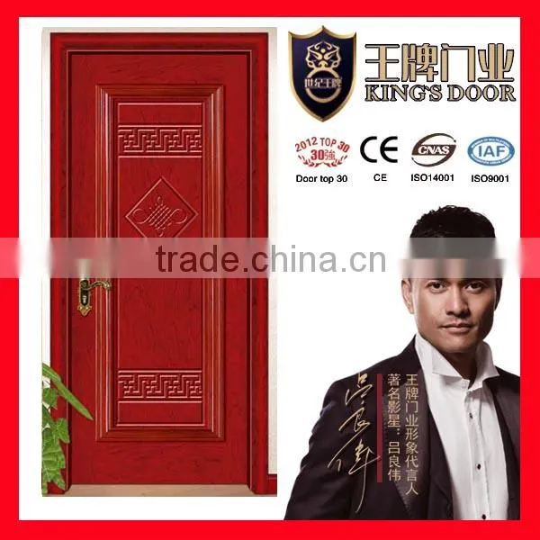 High quality solid wooden venner painting door for project