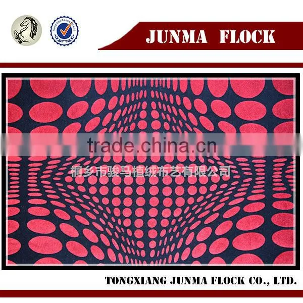 Red and Black China Supplier Flock on Flock 3d Bed Cover Set