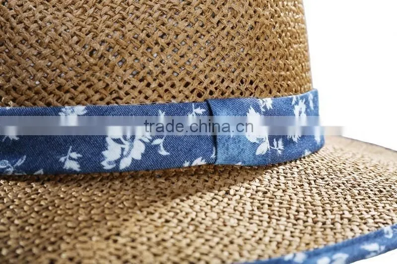 Packable straw original panama hat Fashion panama hat