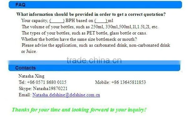 Non Gas Juice Can Filling Machine