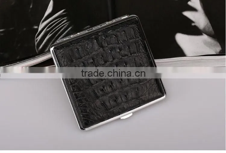 Wholesale Crocodile Leather Men's Cigarette Case