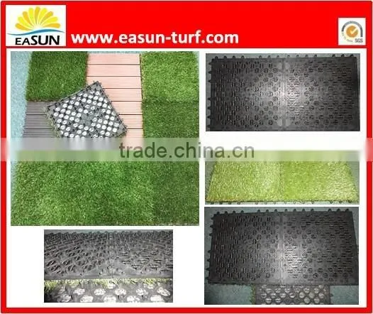 Long life interlocking artificial grass tile