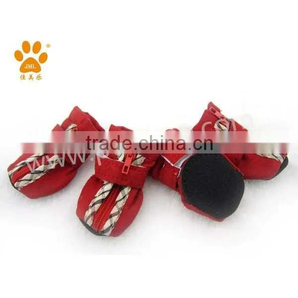 2014 JML New Suede Soft Sole Dog Boots Pet Products Fabric