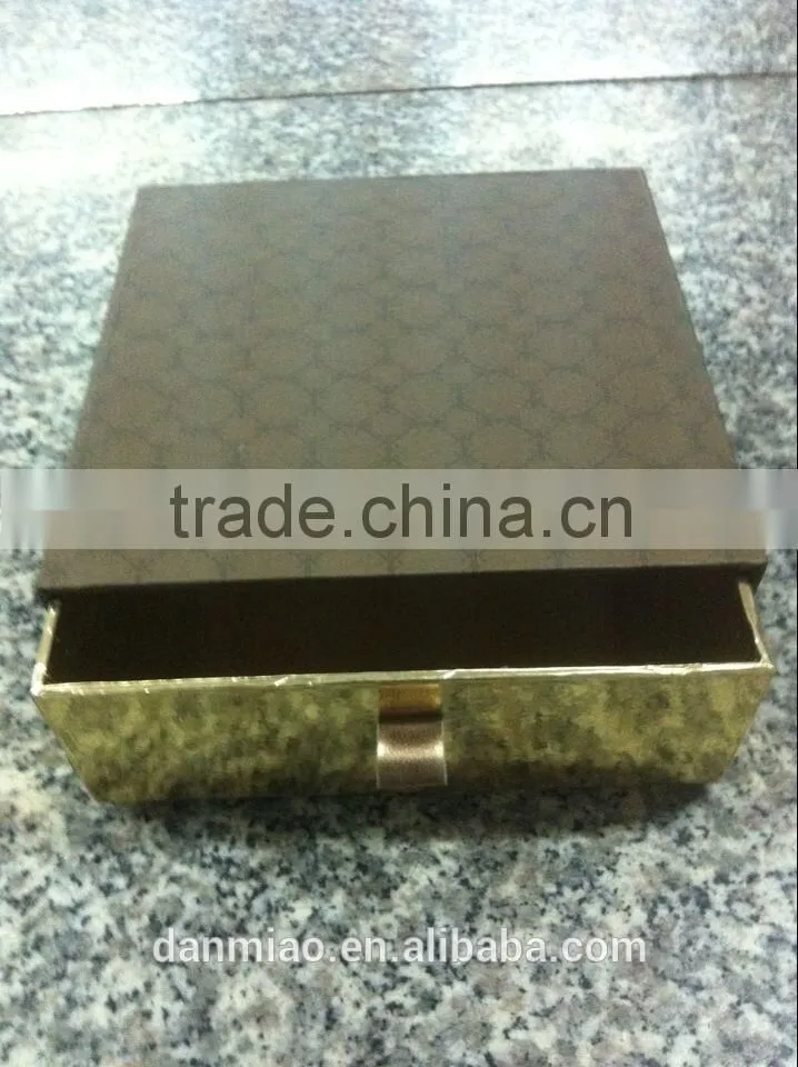 2015 new customized paper box with Two drawers for jewerly