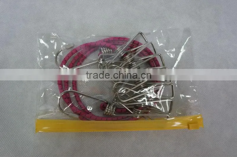 Clothes stretch digging rope with stainless steel pegs drying rope