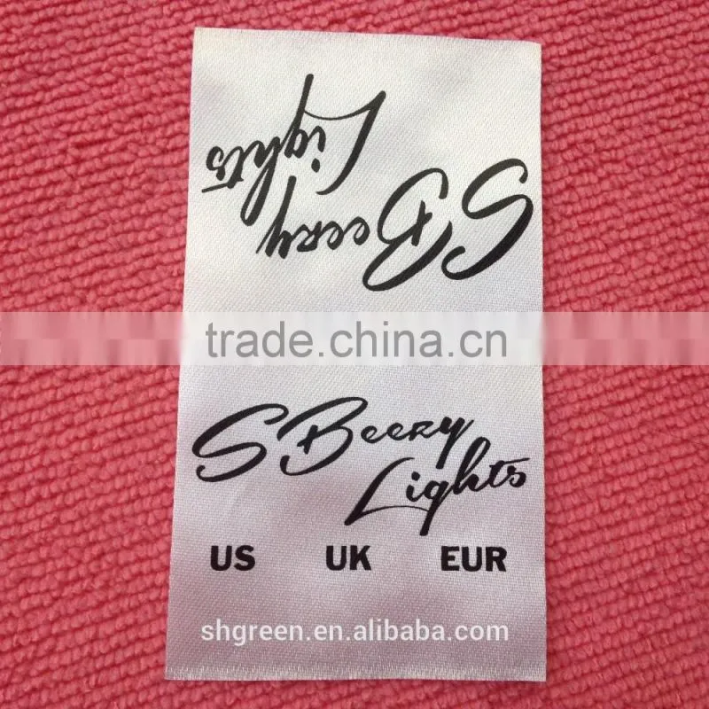 Japanese garment folded printing label