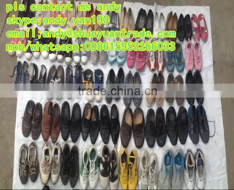 second hand shoes original/used shoes in europe