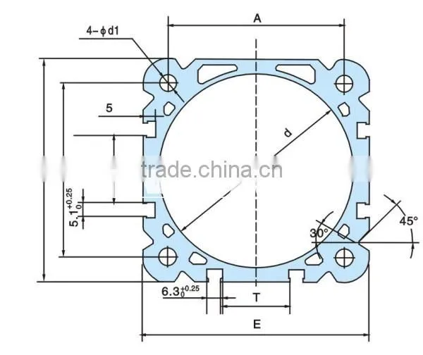 High Quality Aluminum Air cylinder tube for FESTO DNC SC SI MAL in china supplier