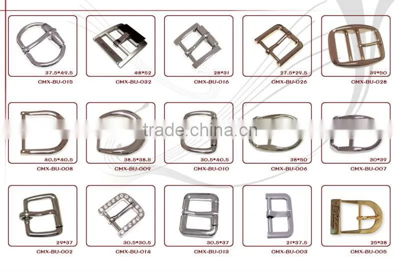 UK custom high quality shiny silver adjustable pin buckle