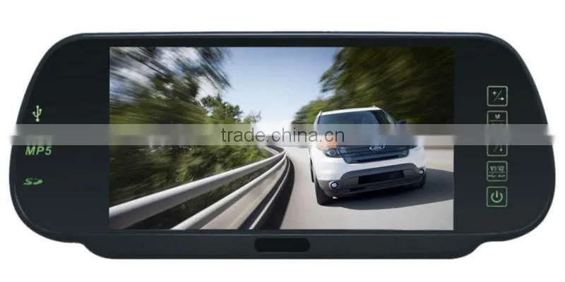 Auto electronics 7 inch car rear view mirror car mp3 player with bluetooth