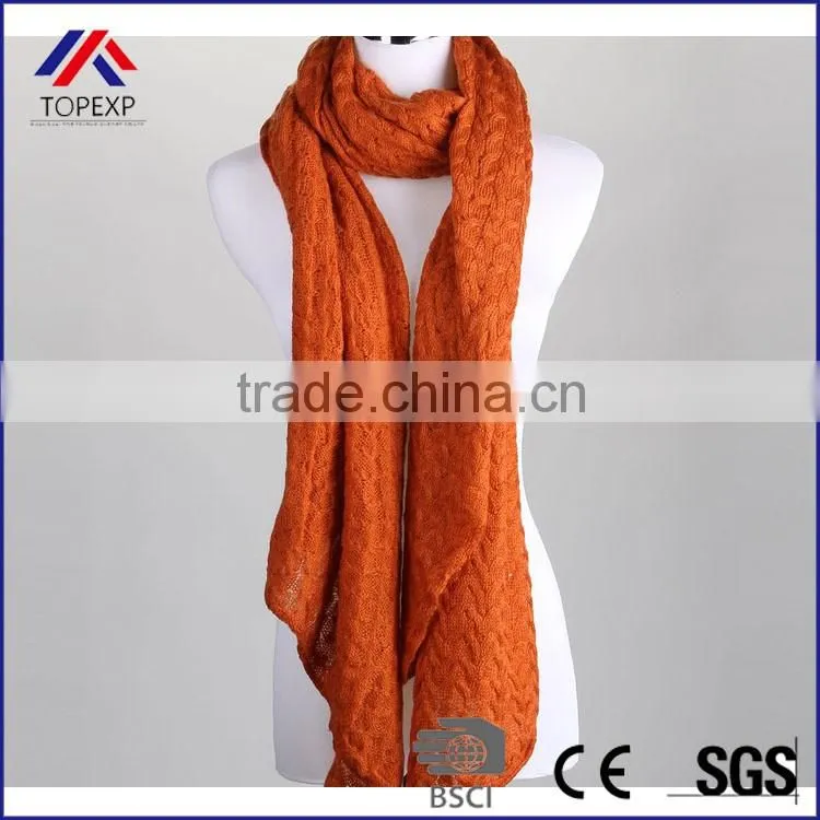 Knitted Scarf Winter Chunky Knit Scarf