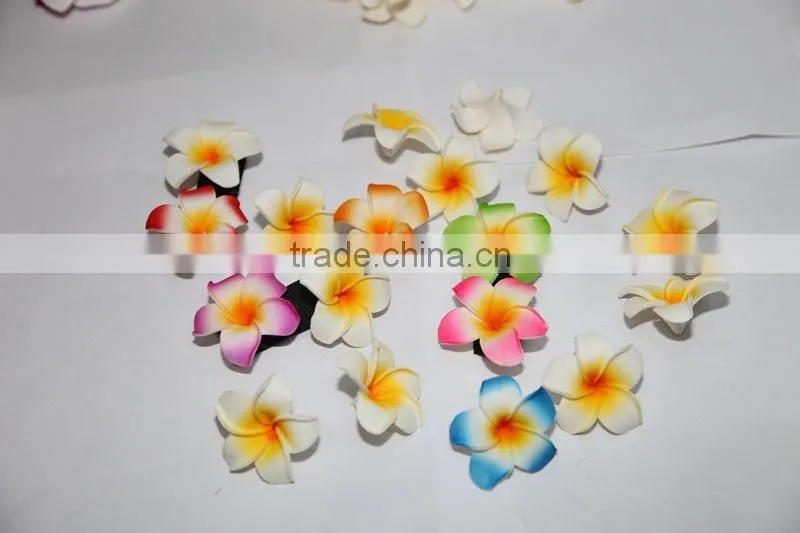 2014 Yiwu Aimee plumeria frangipani hair clip accessories,artificial frangipani(AM-JJ-04)