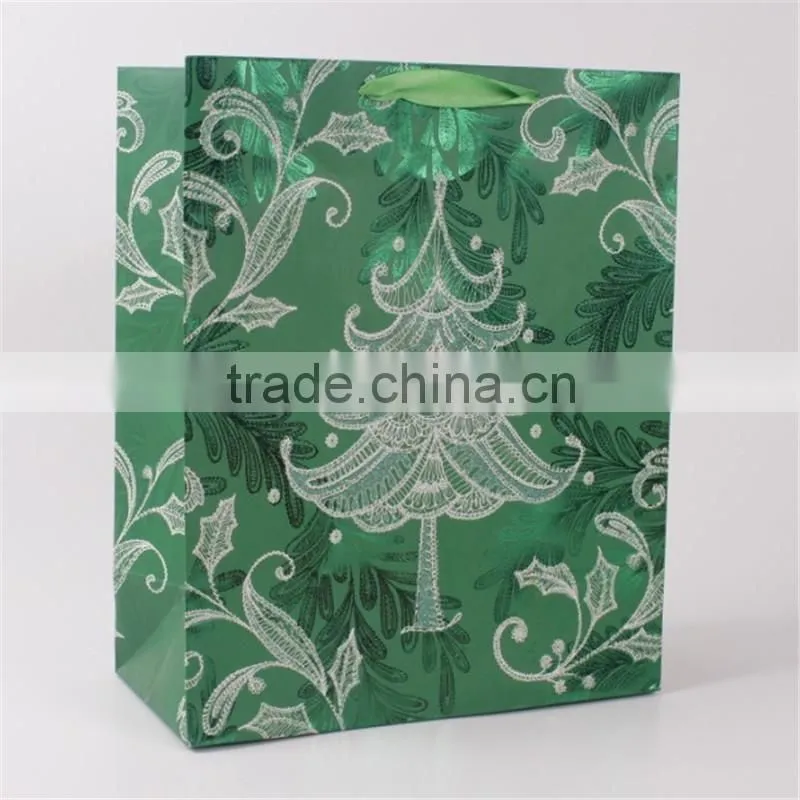 New design eco- friendly paper Christmas felt gift bag wholesale