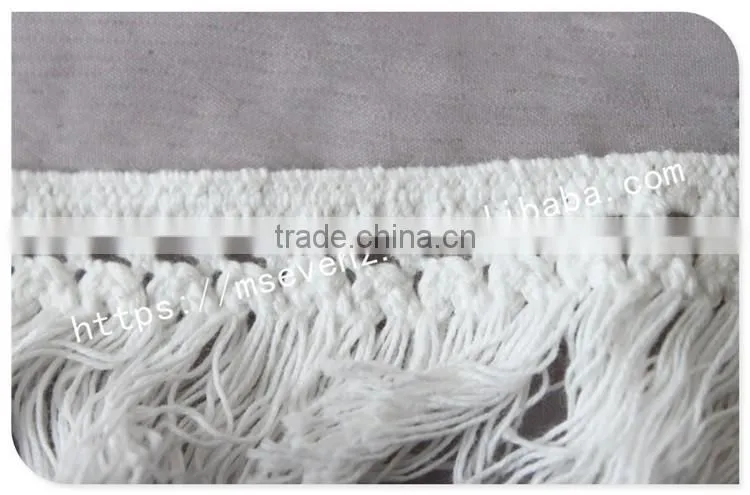 Customized color 3.5cm width polyester water soluble fringe lace trim for gament